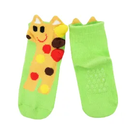 TeeHee Socks Kid's Giraffe Cotton Short Crew (K1512)